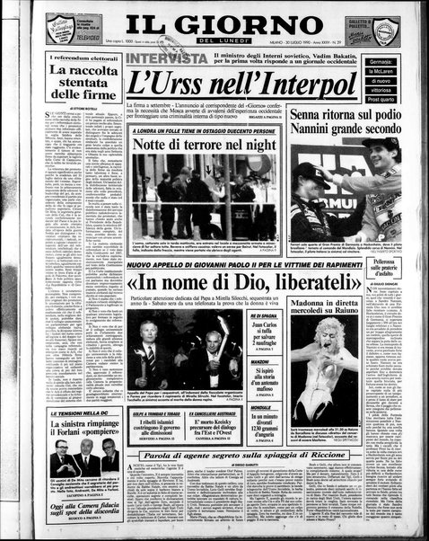 Il giorno del lunedì